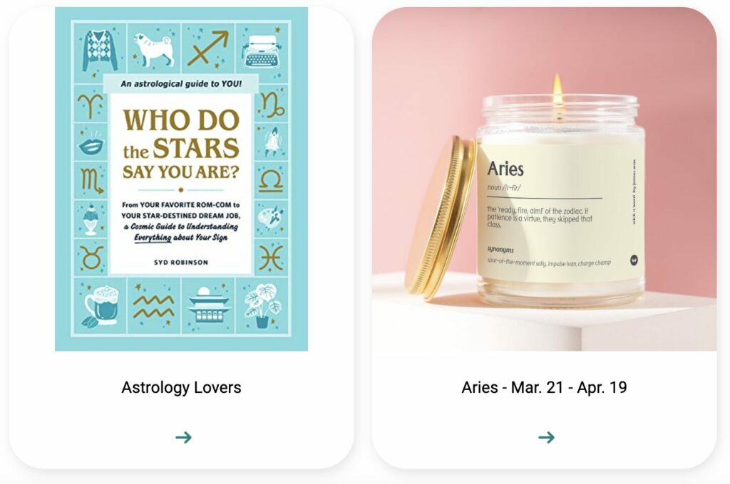 Elfster Gift Guides for Astrology Lovers and Aries